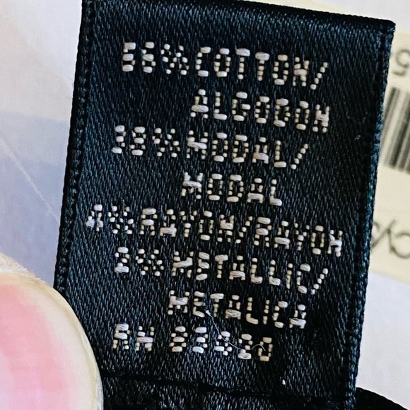 August Silk Cream Metallic Gold Neck Knit Top Size XL - NWT - Picture 13 of 15